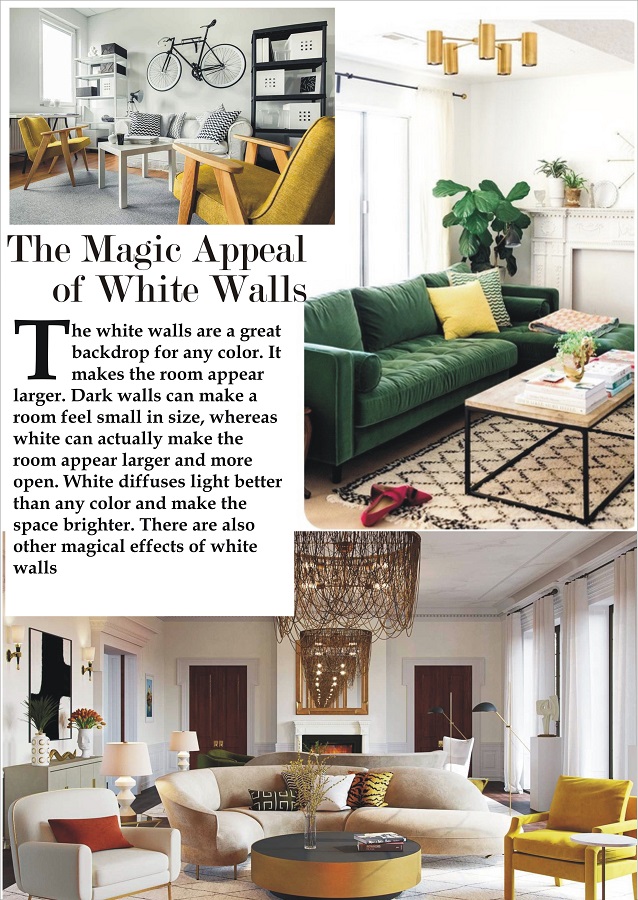 white walls